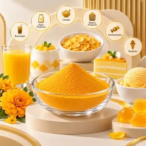What are the food applications of lutein powder?
